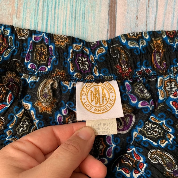 Vintage 80s button down and skirt set paisley print midi skirt size small - Picture 9 of 10